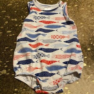 Stitchy Fish fish bubble sz 12m Red-white-blue